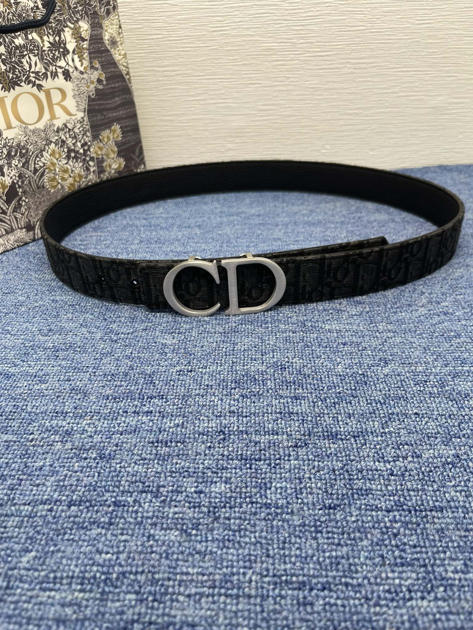 Dior Male Pin Buckle Belt Black Adjustable M