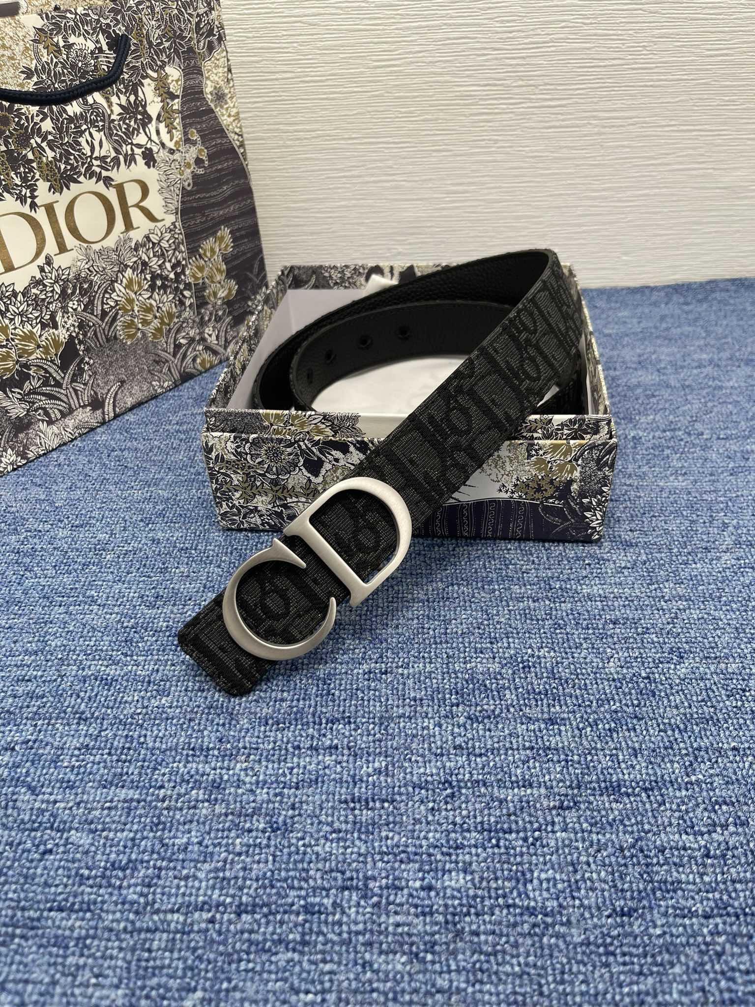 Dior Male Pin Buckle Belt Black Adjustable M