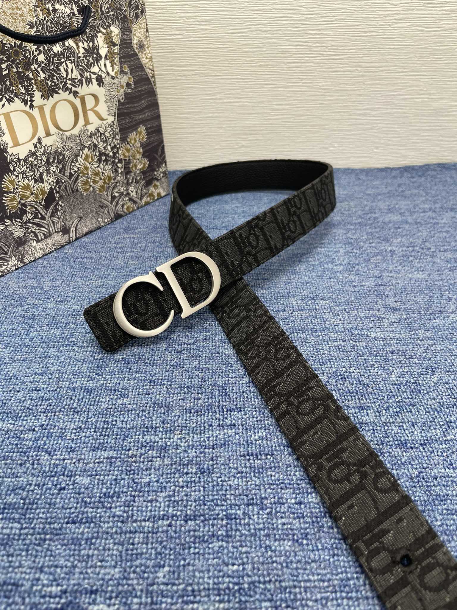 Dior Male Pin Buckle Belt Black Adjustable M