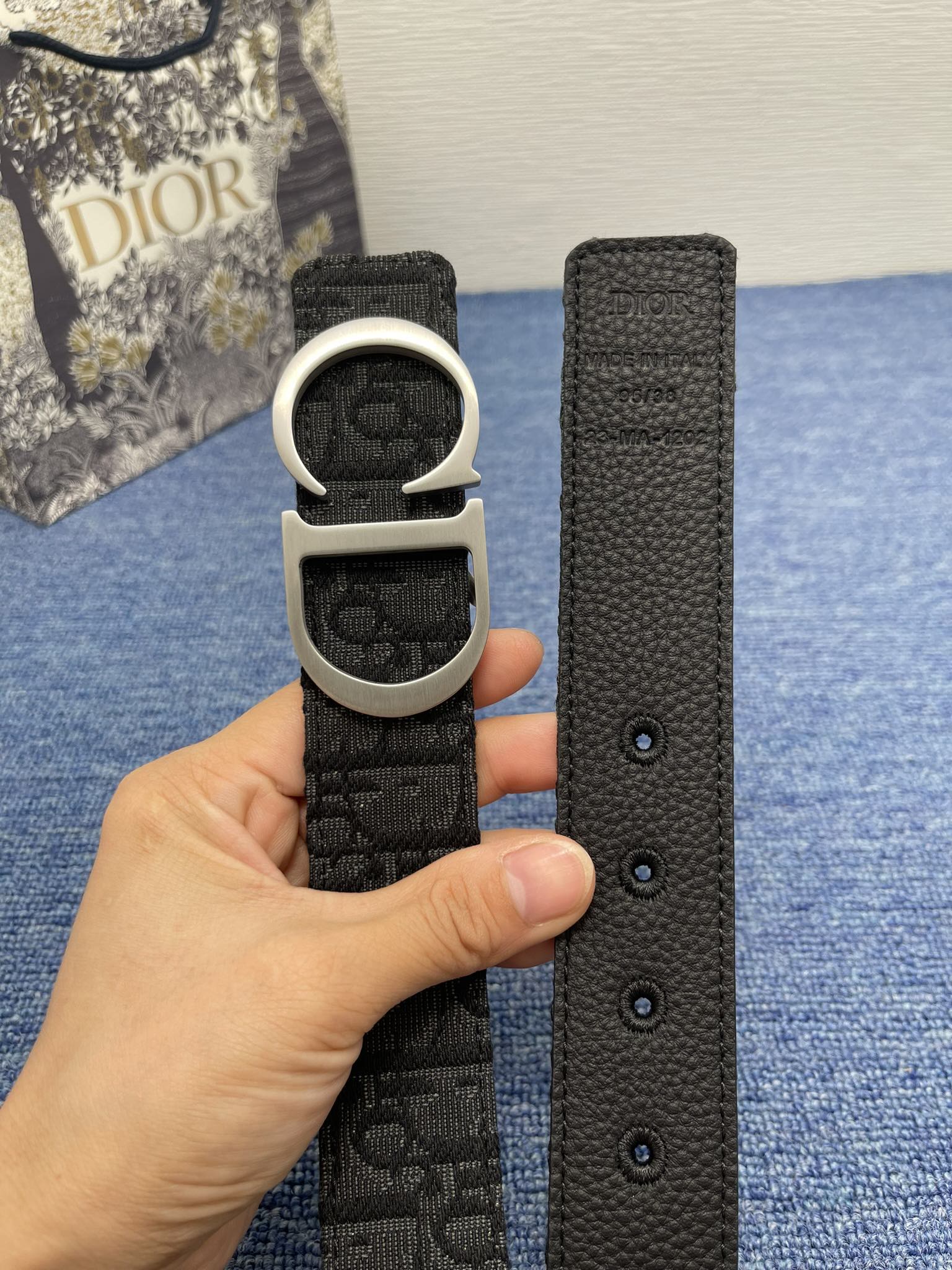 Dior Male Pin Buckle Belt Black Adjustable M