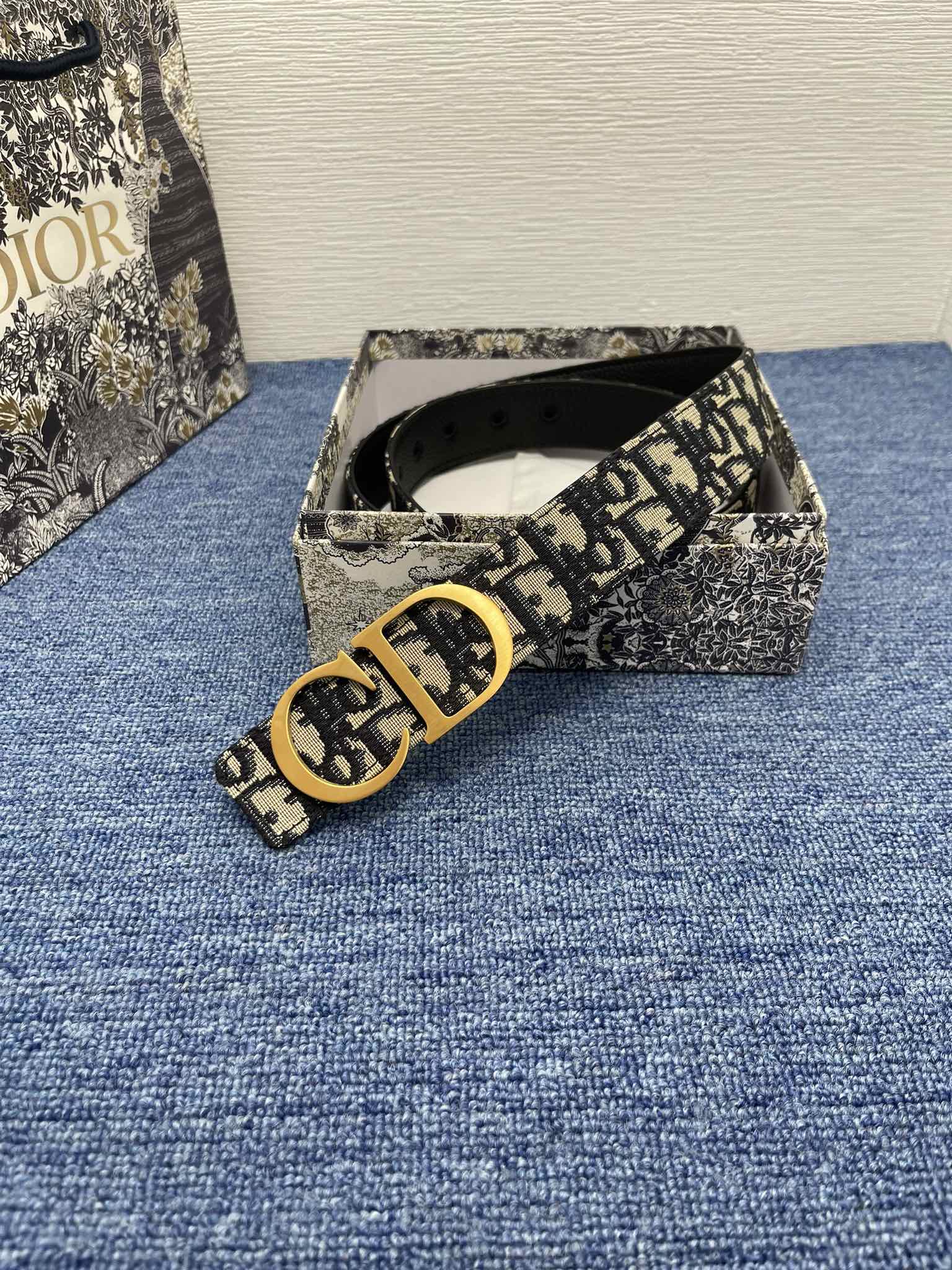 Dior Male Pin Buckle Belt Black Adjustable M