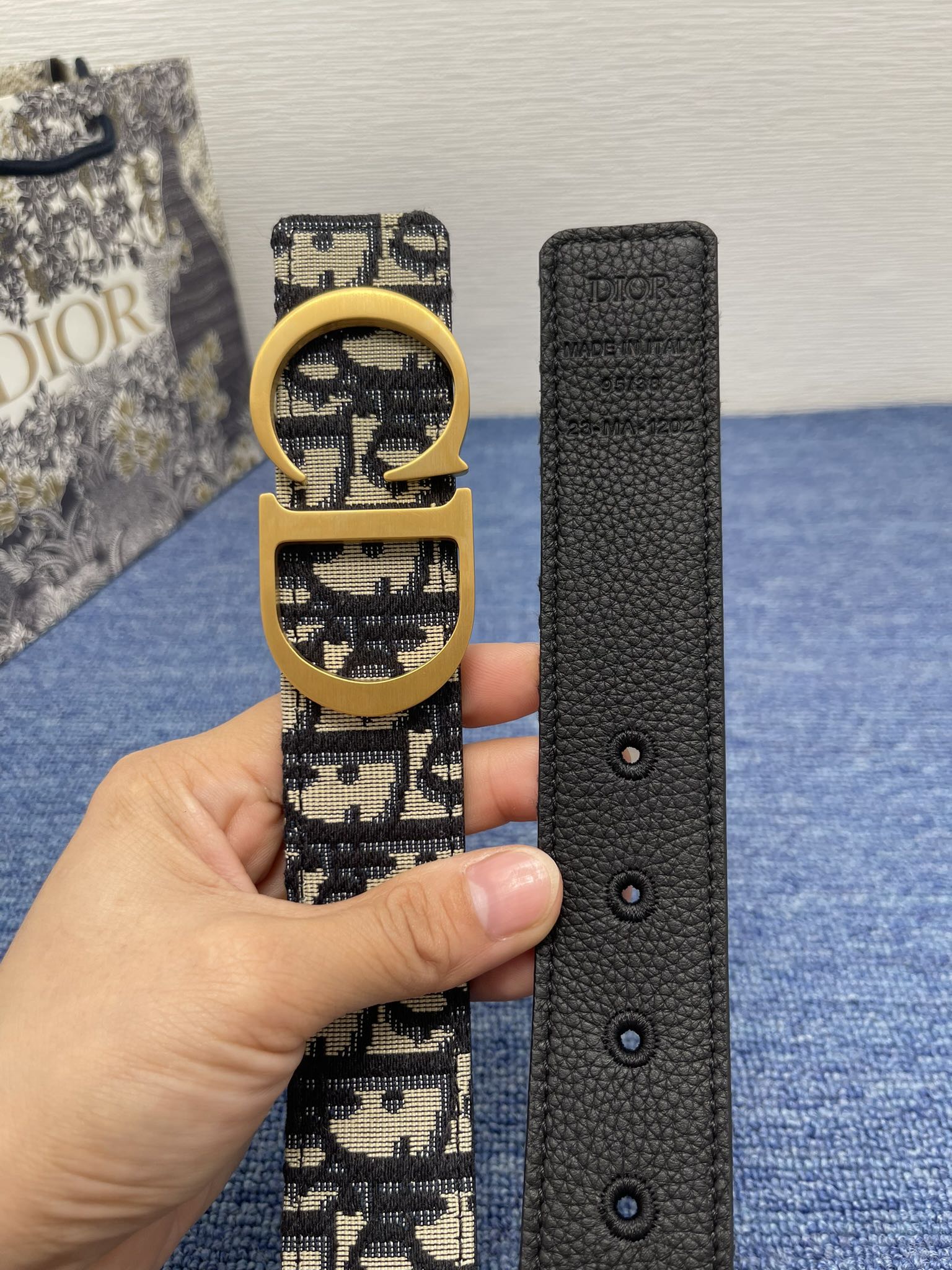 Dior Male Pin Buckle Belt Black Adjustable M