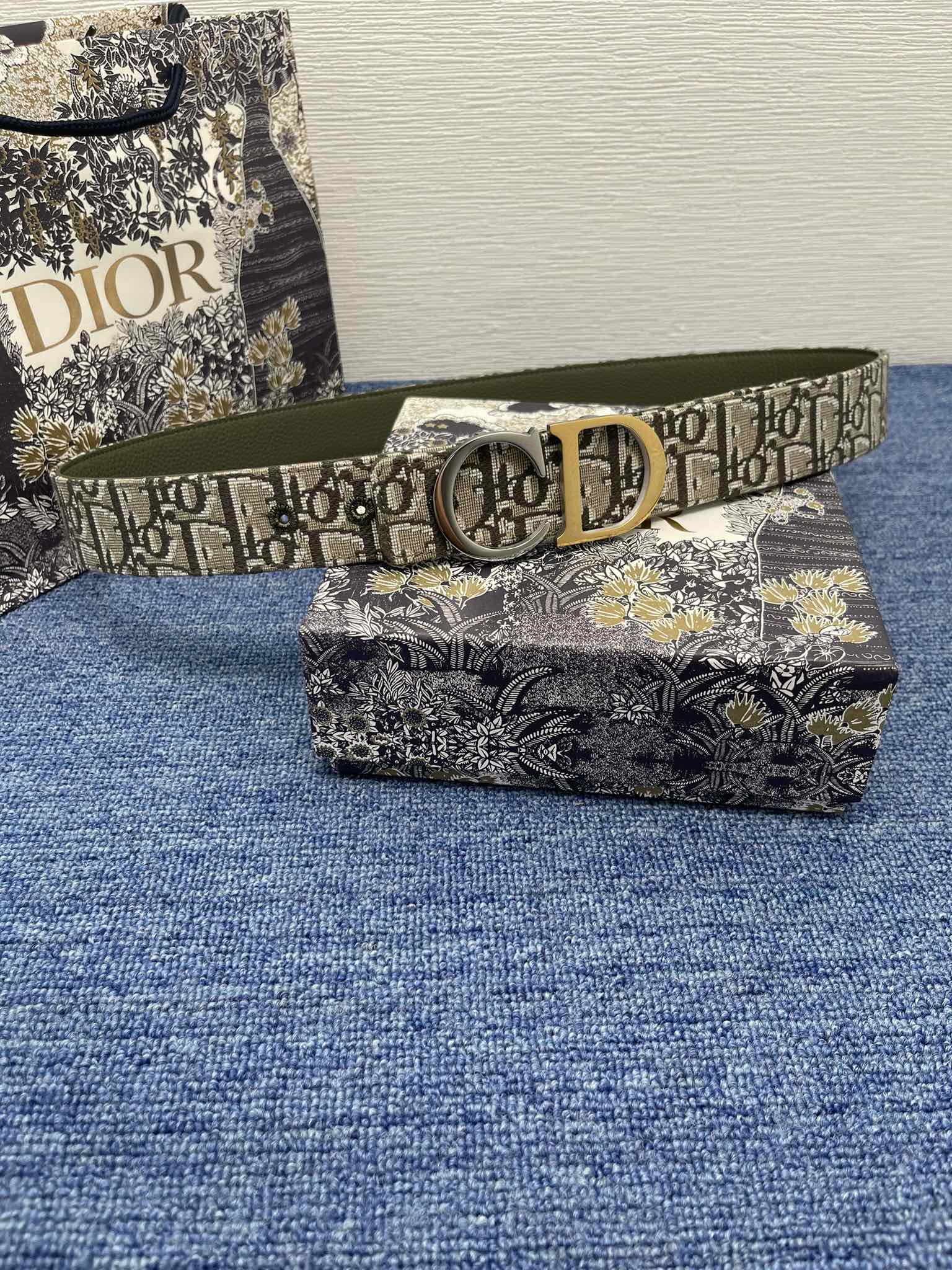 Dior Male Pin Buckle Belt Black Adjustable M