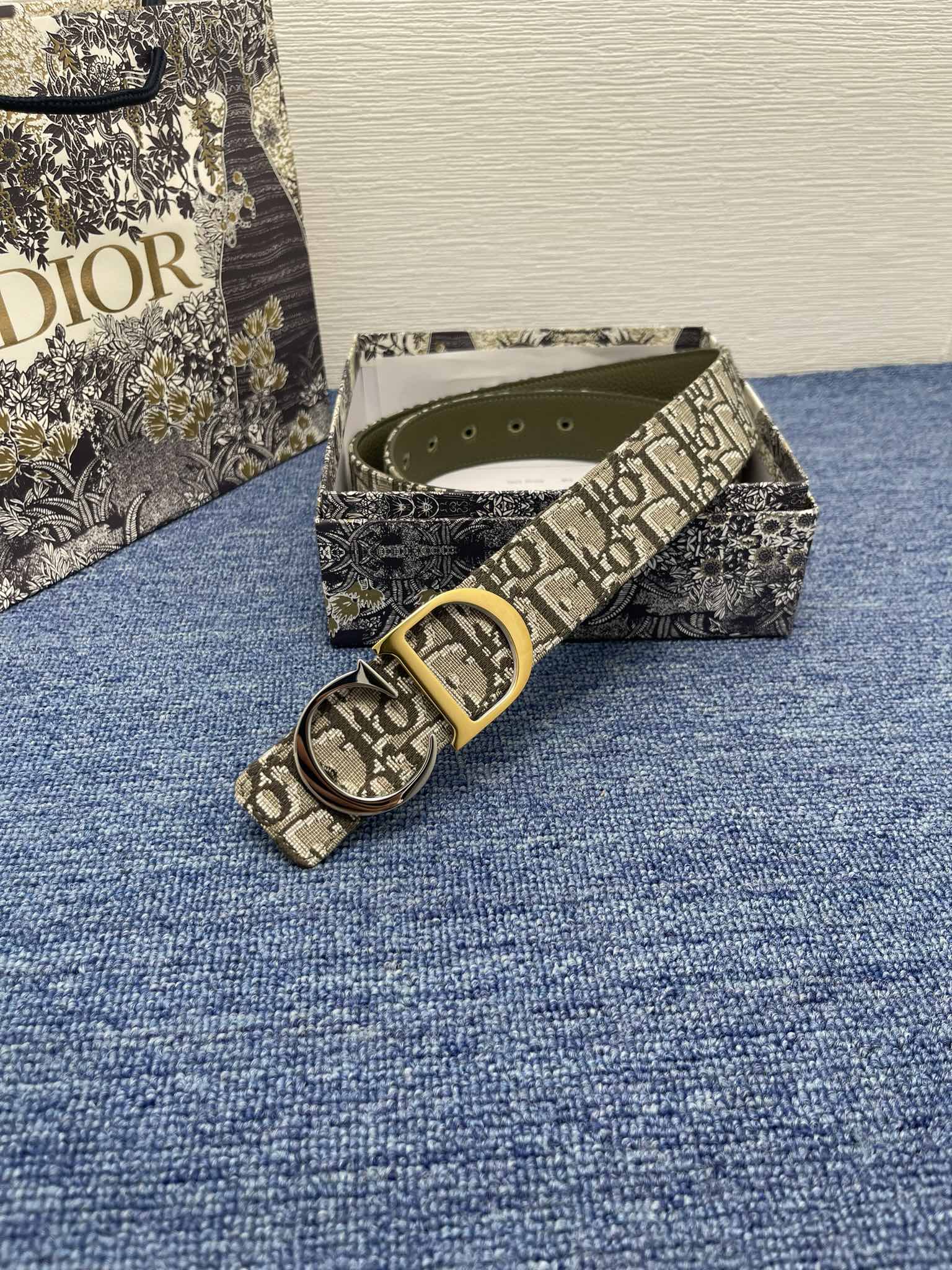 Dior Male Pin Buckle Belt Black Adjustable M