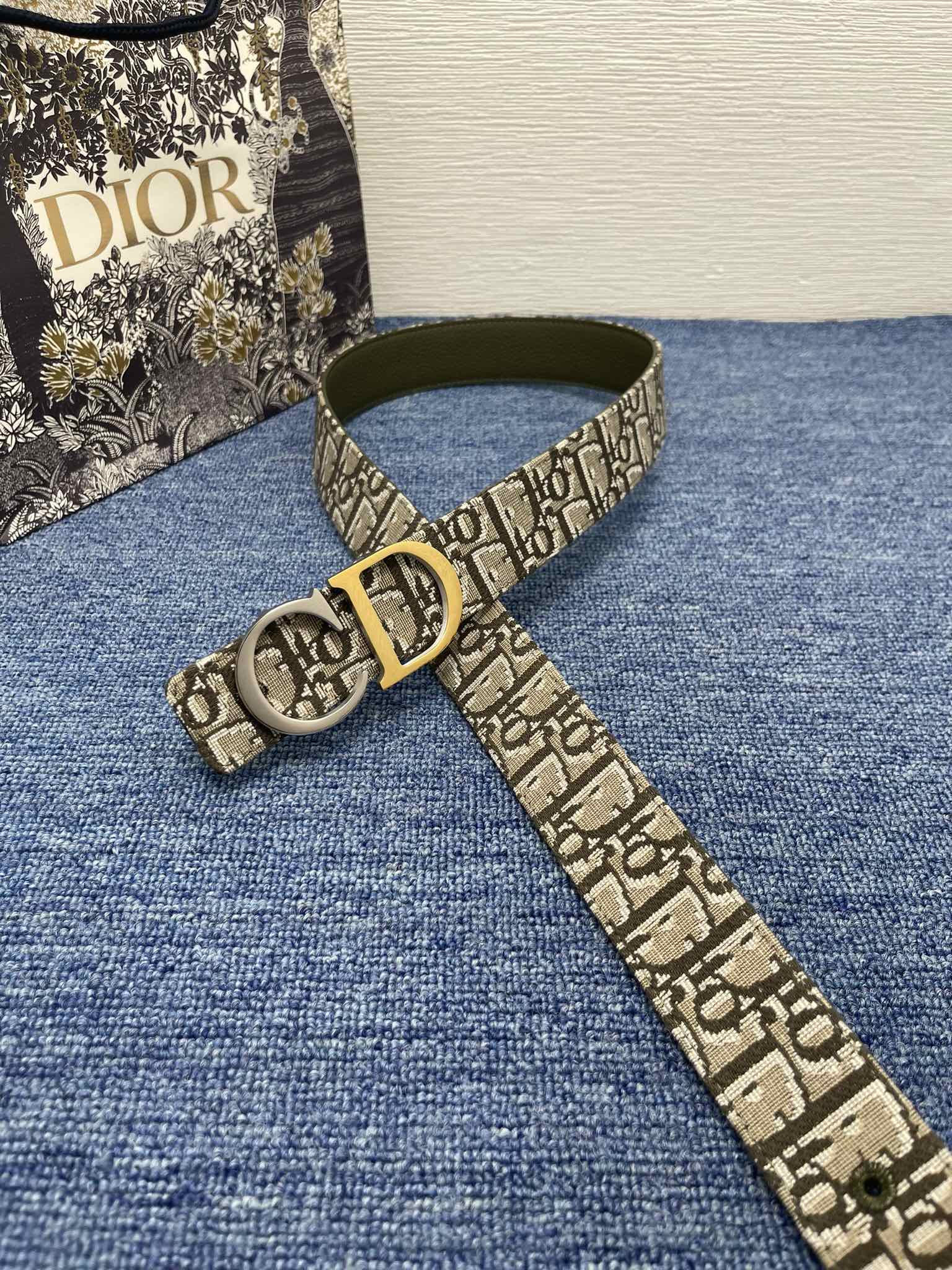 Dior Male Pin Buckle Belt Black Adjustable M