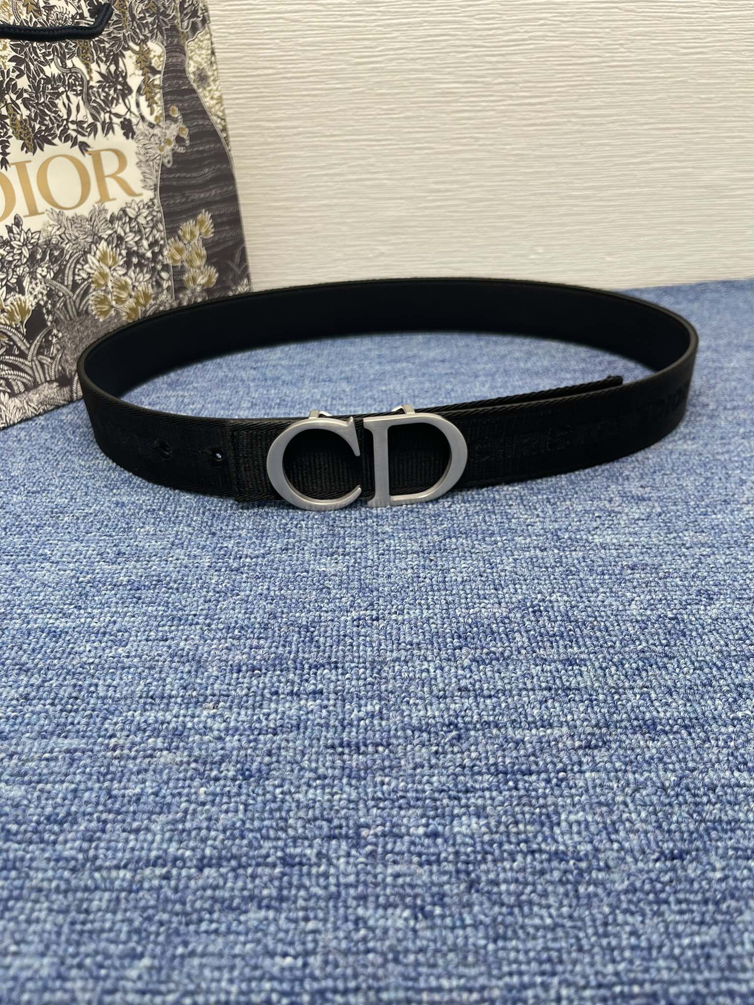 Dior Male Pin Buckle Belt Black Adjustable M