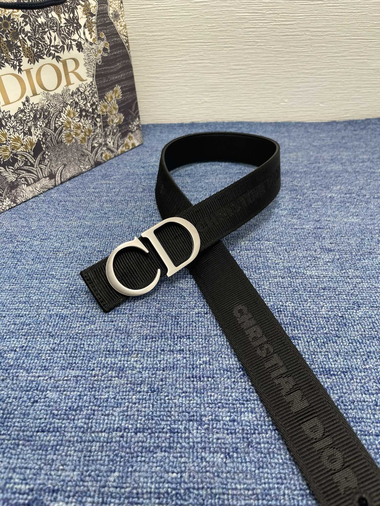Dior Male Pin Buckle Belt Black Adjustable M