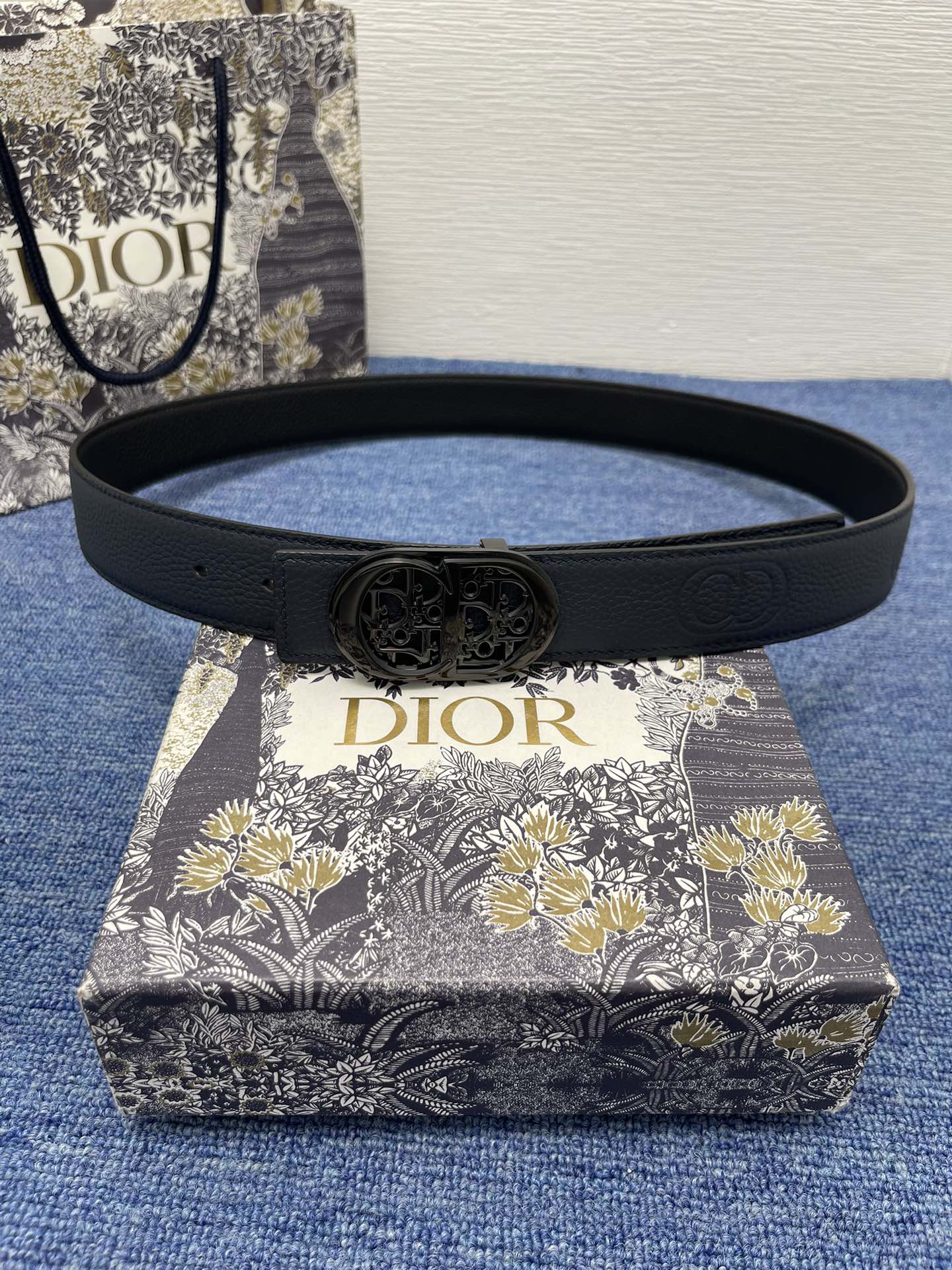 Dior Male Pin Buckle Belt Black Adjustable M
