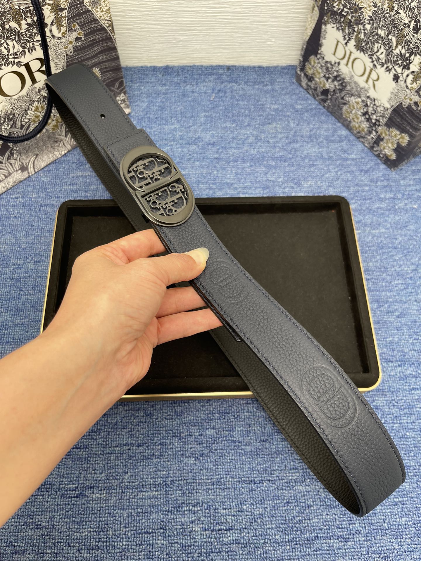 Dior Male Pin Buckle Belt Black Adjustable M