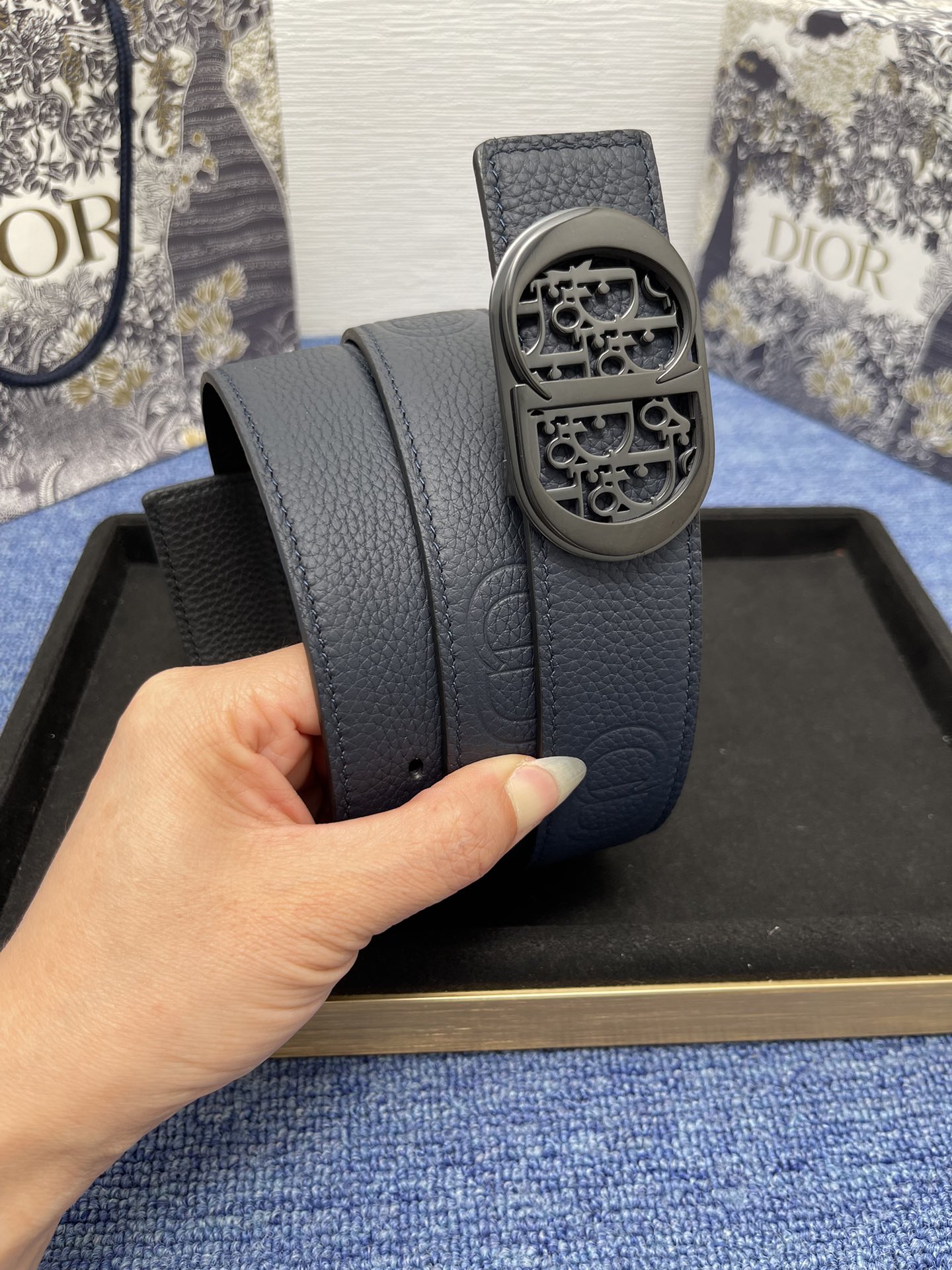 Dior Male Pin Buckle Belt Black Adjustable M