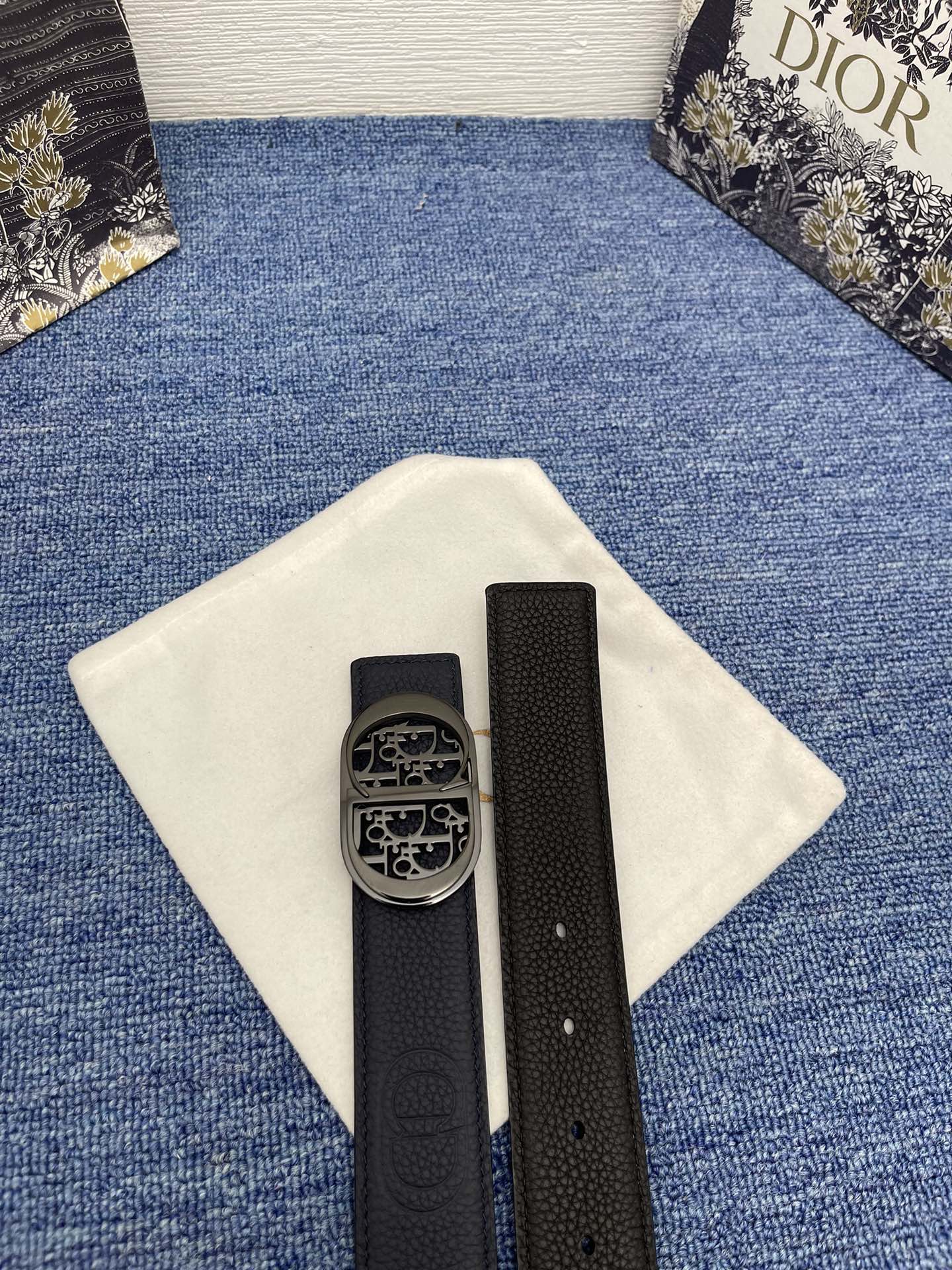 Dior Male Pin Buckle Belt Black Adjustable M