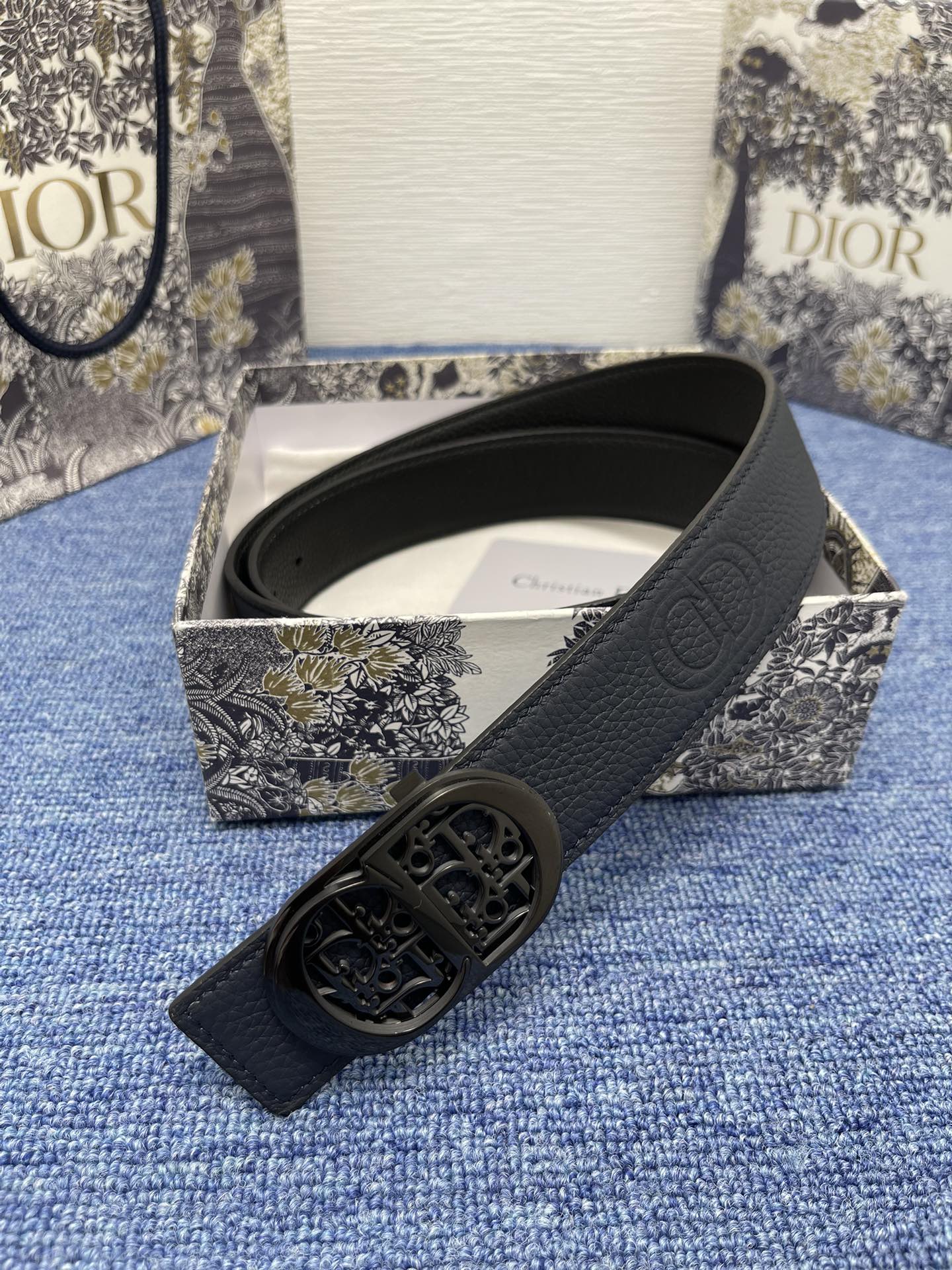 Dior Male Pin Buckle Belt Black Adjustable M