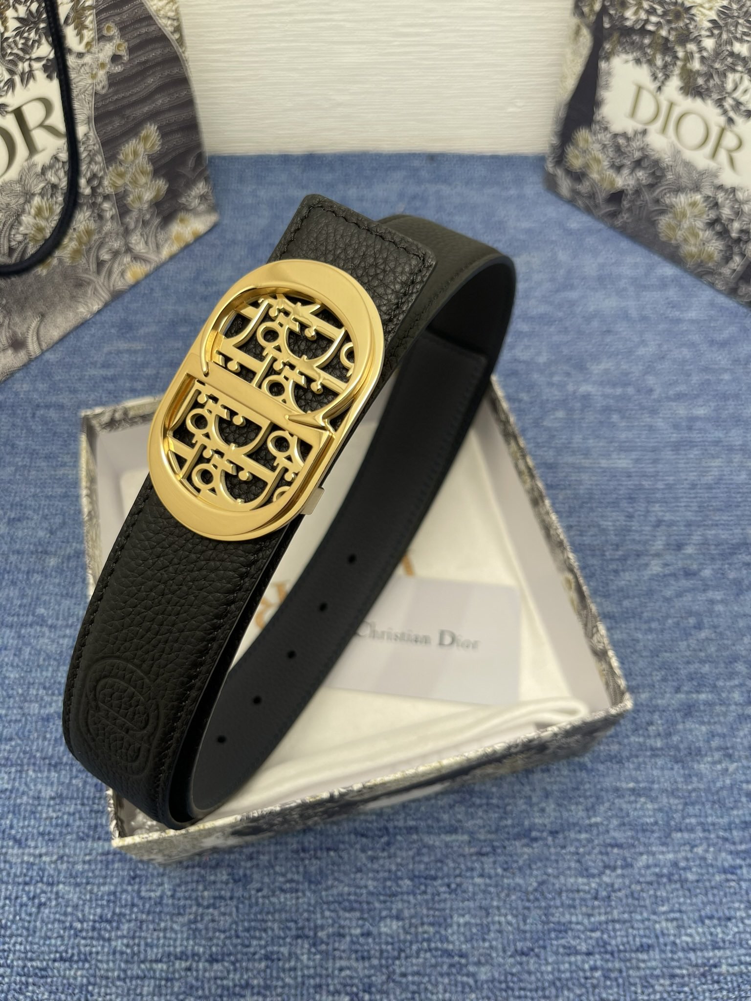Dior Male Pin Buckle Belt Black Adjustable M