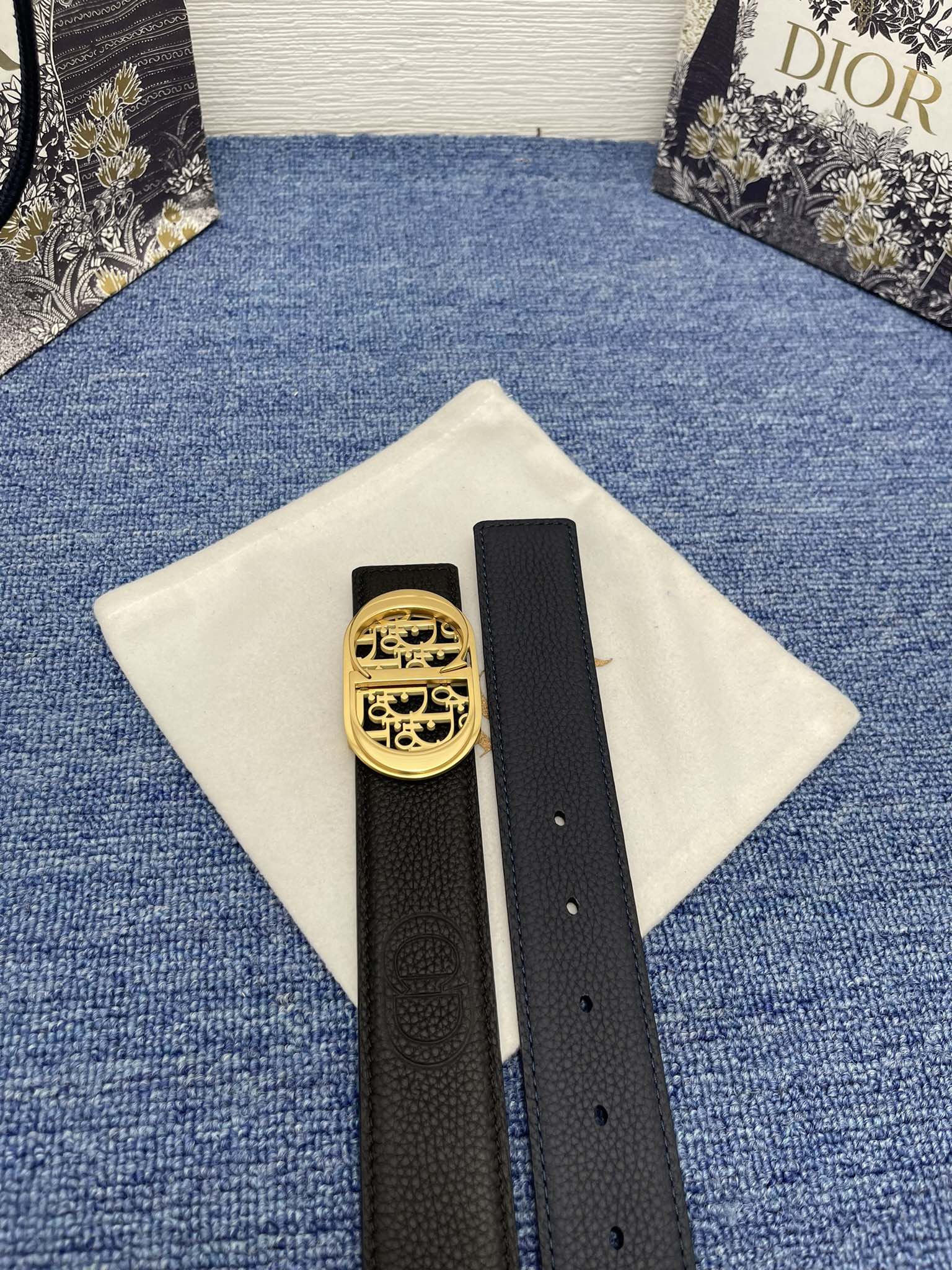 Dior Male Pin Buckle Belt Black Adjustable M