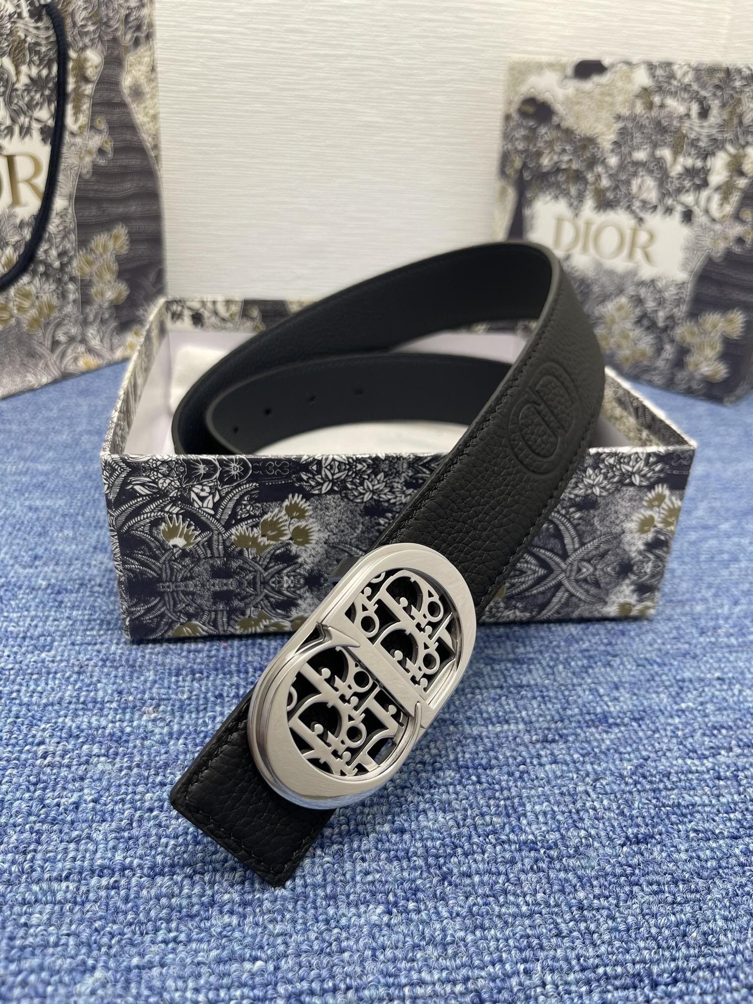 Dior Male Pin Buckle Belt Black Adjustable M