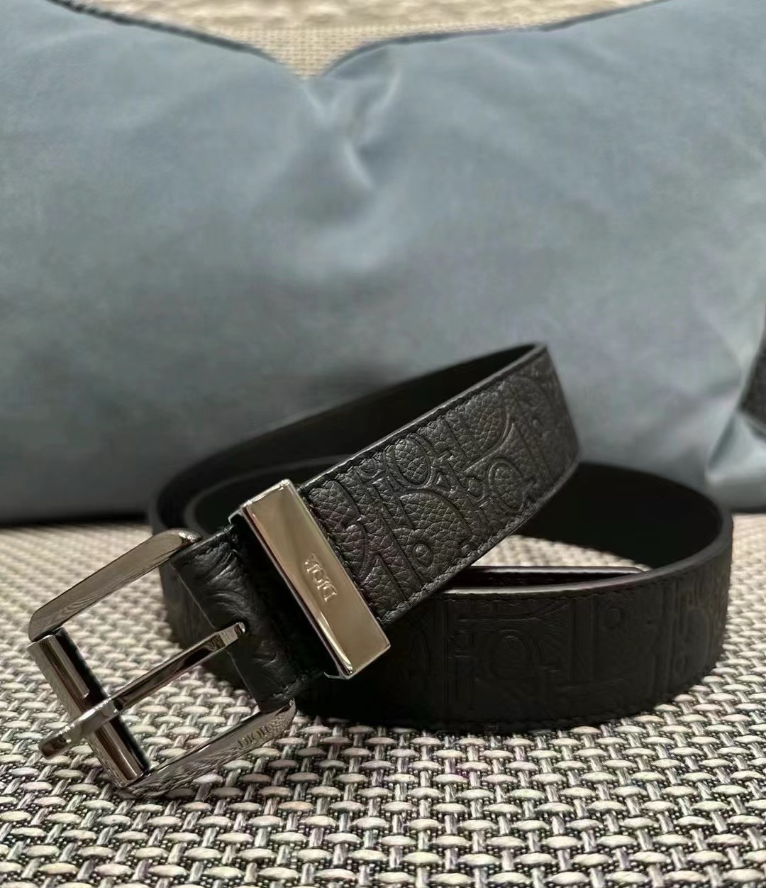 Dior Male Basic Belt Cow Leather Black