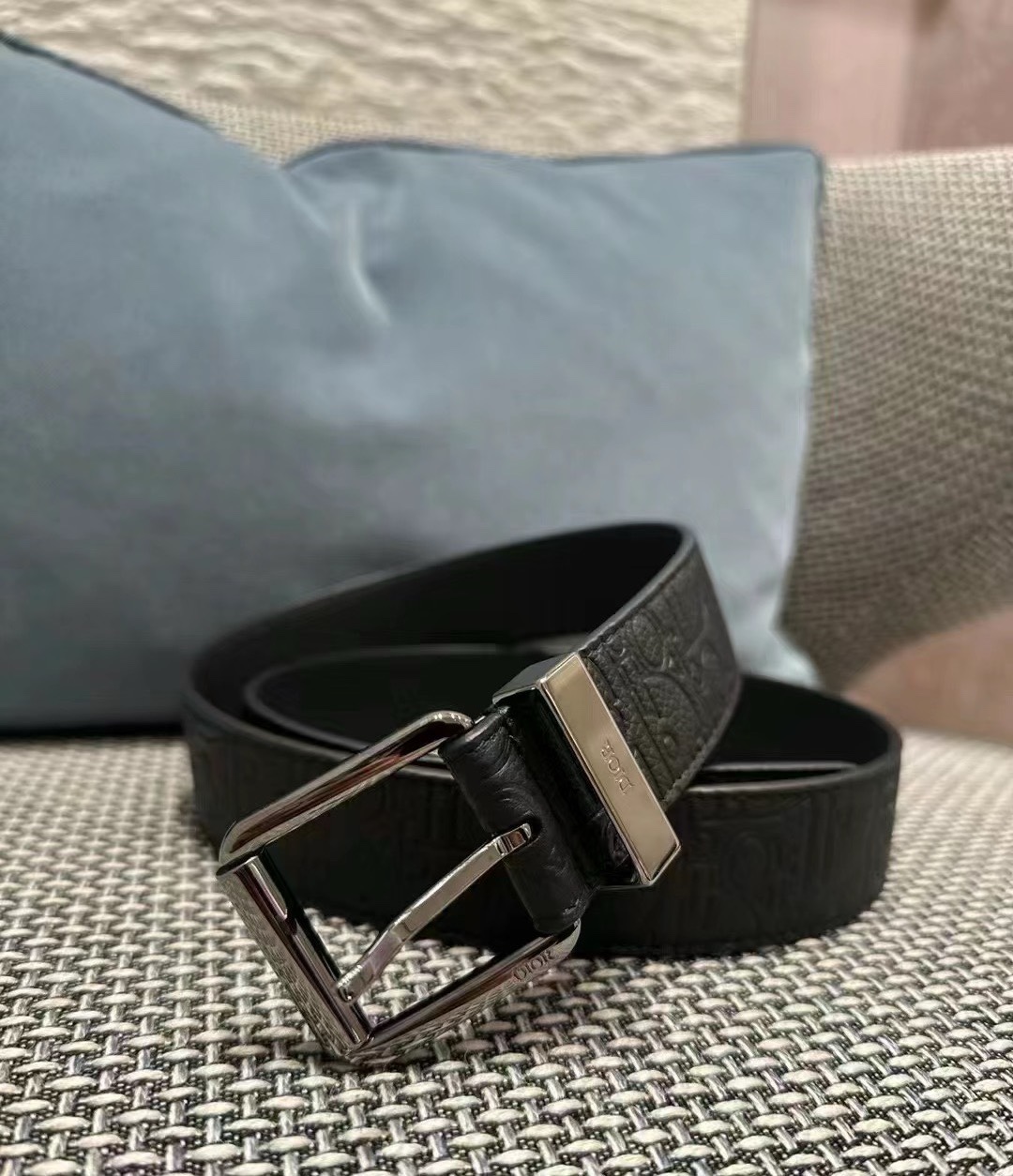 Dior Male Basic Belt Cow Leather Black