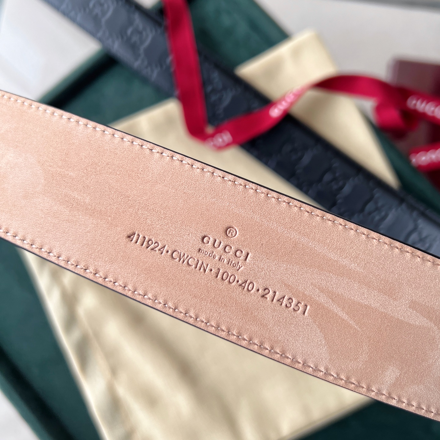 Gucci Basic Belt Cow Leather Black S