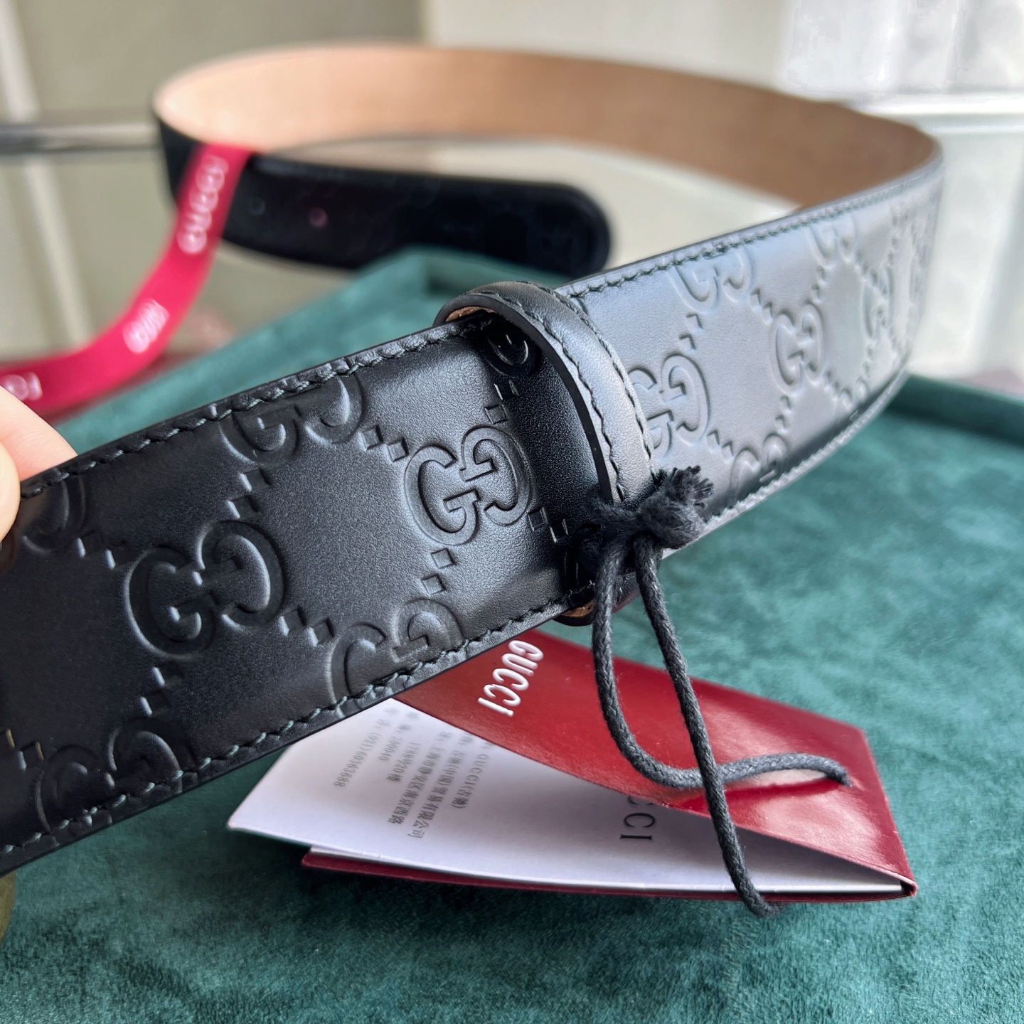 Gucci Basic Belt Cow Leather Black S
