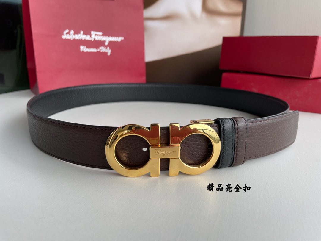 Salvatore Ferragamo Male Basic Belt Top Grain Leather M