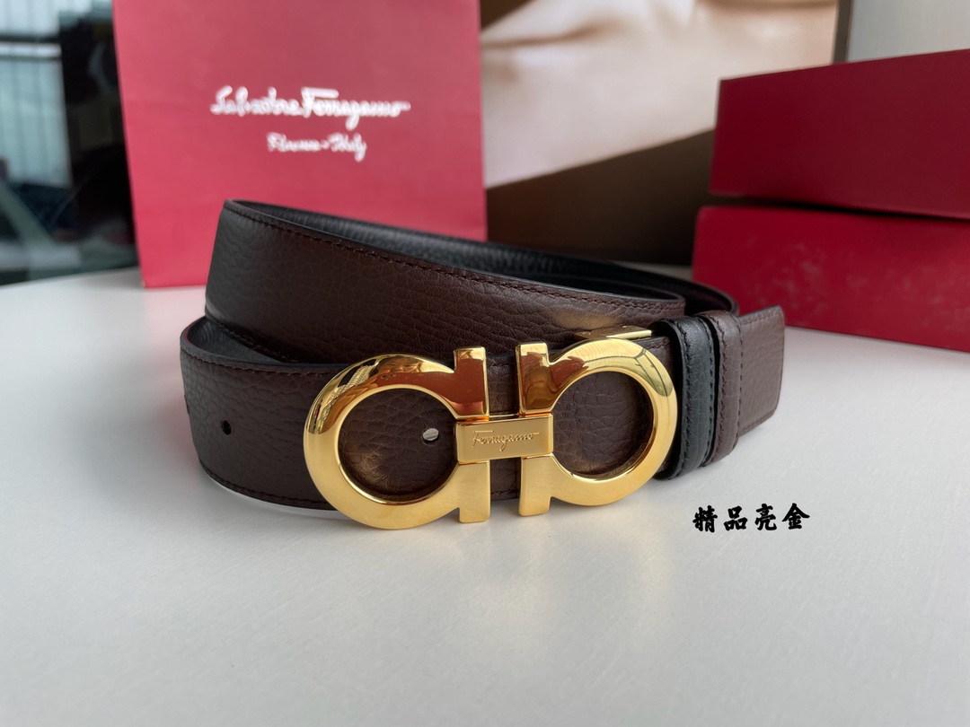 Salvatore Ferragamo Male Basic Belt Top Grain Leather M