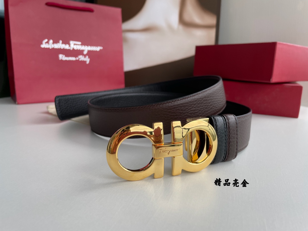 Salvatore Ferragamo Male Basic Belt Top Grain Leather M