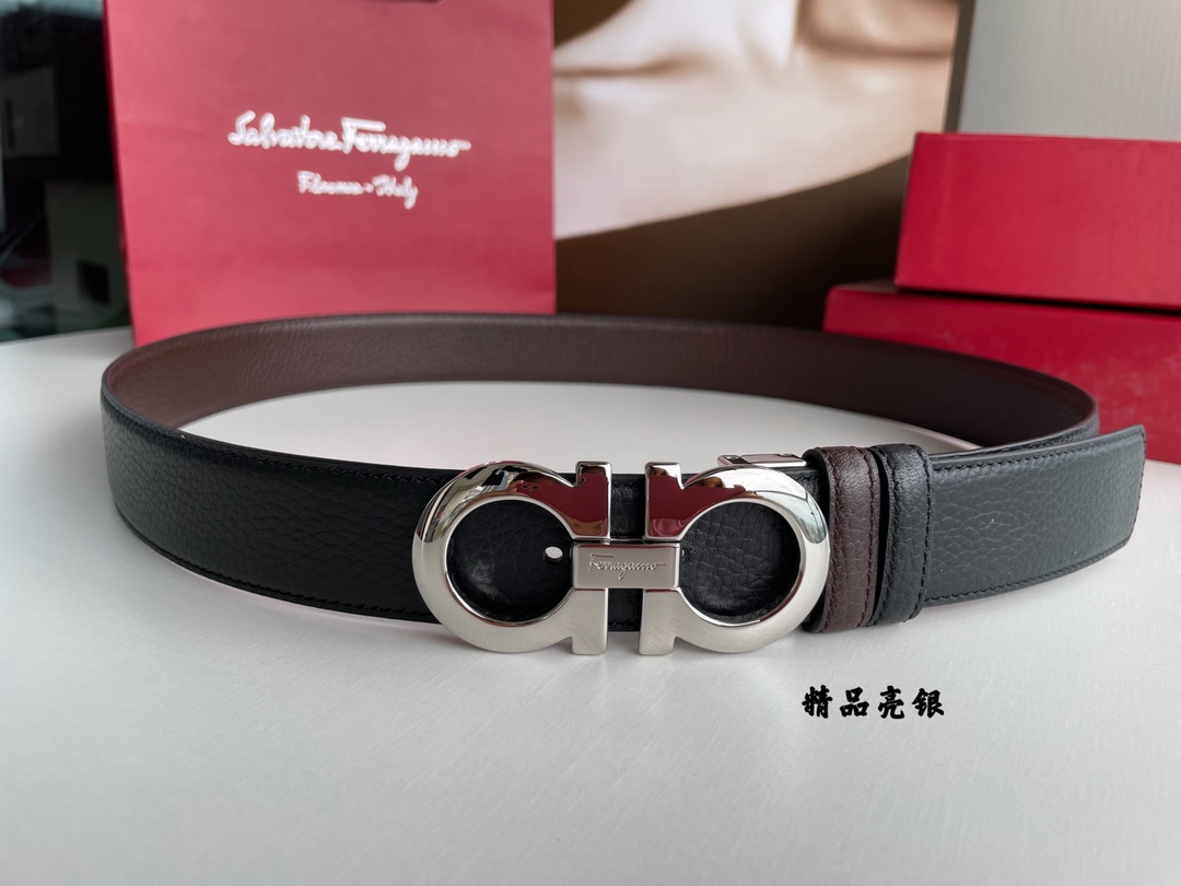 Salvatore Ferragamo Male Basic Belt Top Grain Leather M