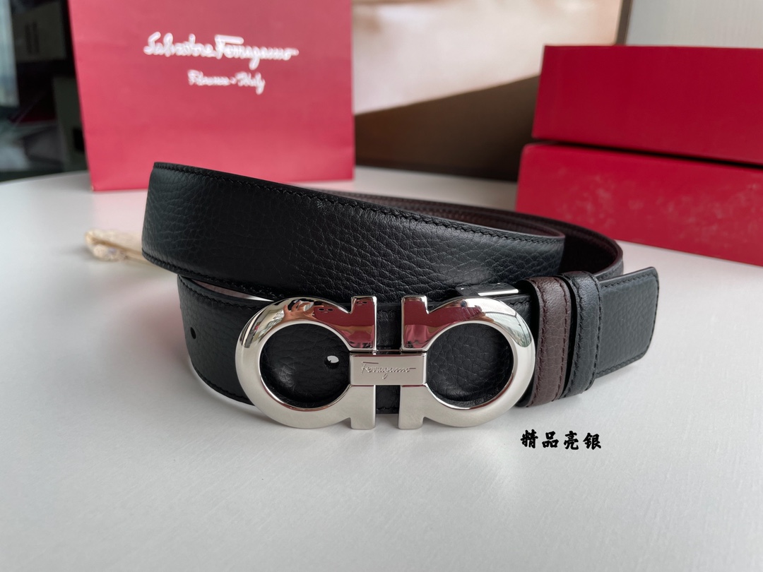 Salvatore Ferragamo Male Basic Belt Top Grain Leather M