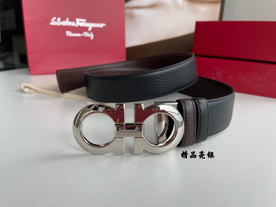 Salvatore Ferragamo Male Basic Belt Top Grain Leather M