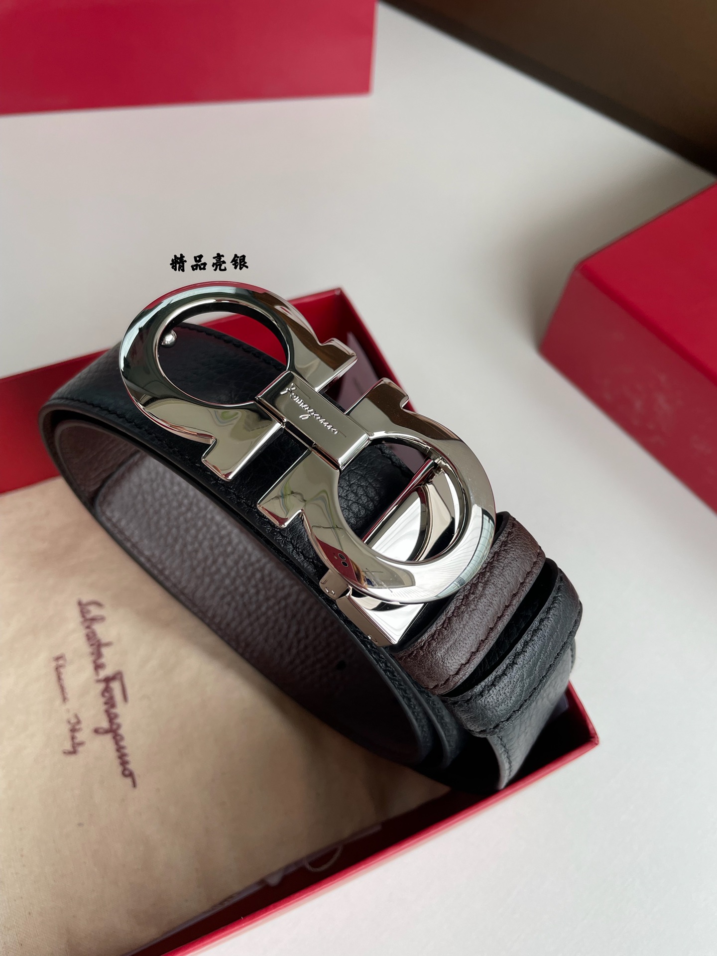 Salvatore Ferragamo Male Basic Belt Top Grain Leather M