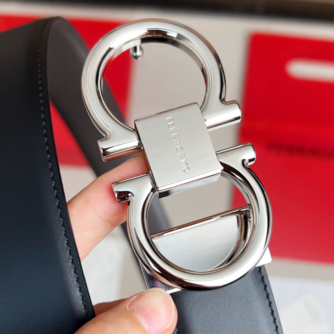 Leather Belt Cow Leather Adjustable M