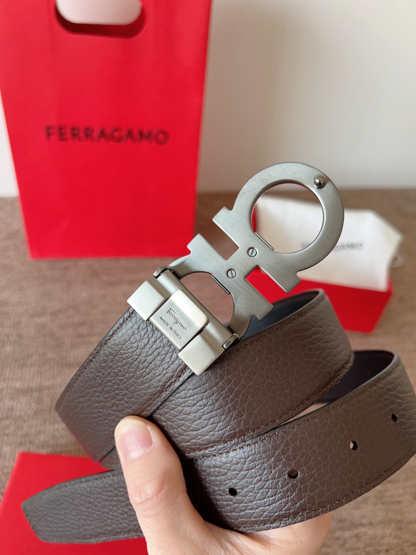 Salvatore Ferragamo Leather Belt