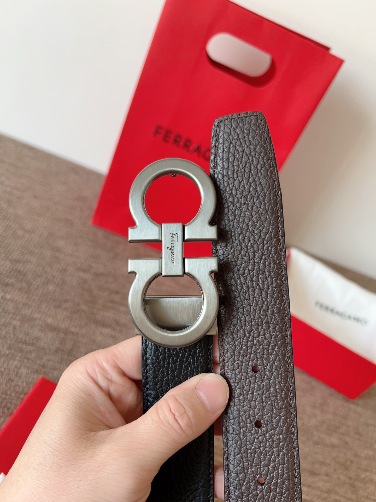 Salvatore Ferragamo Leather Belt