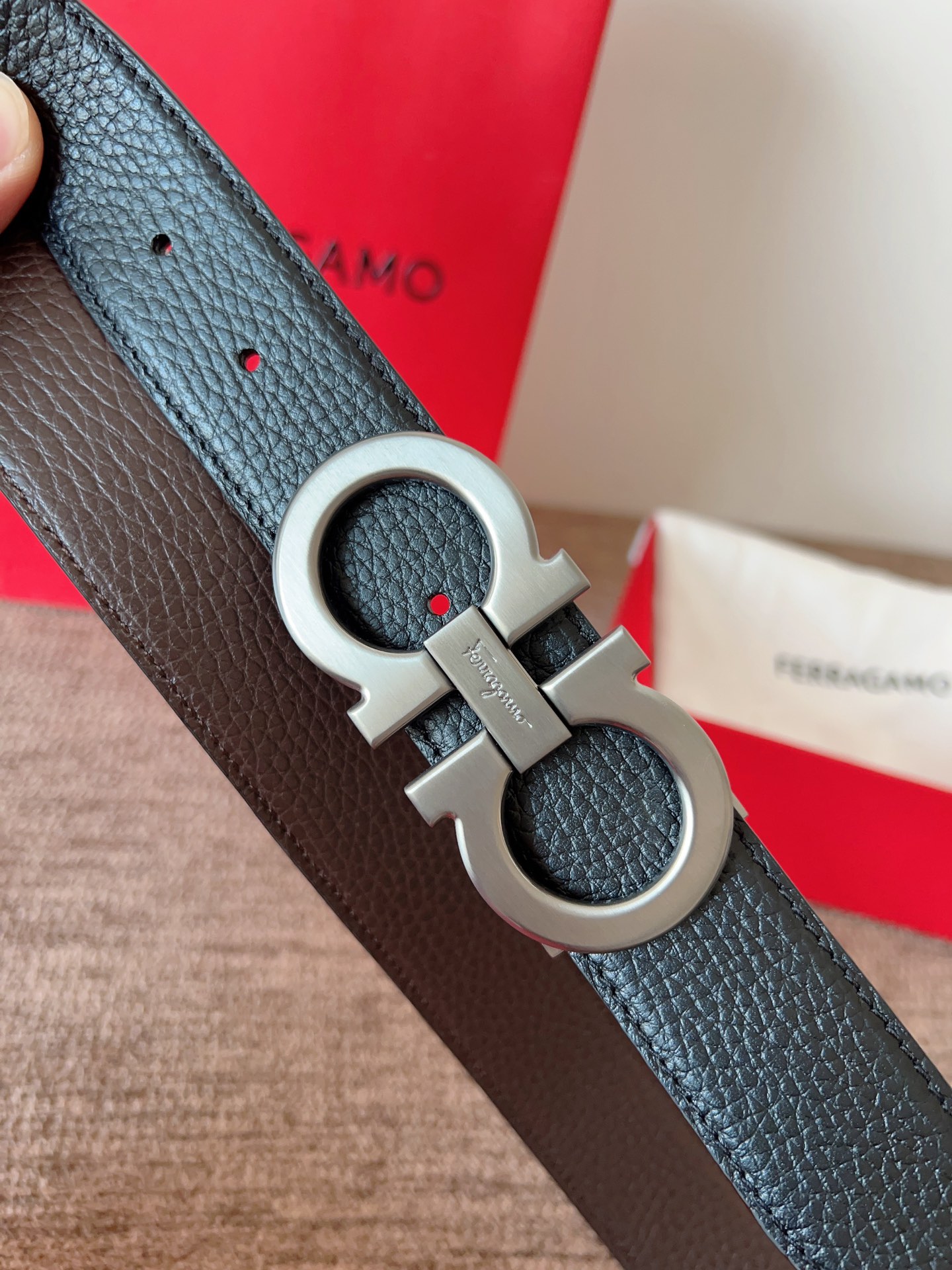 Salvatore Ferragamo Leather Belt