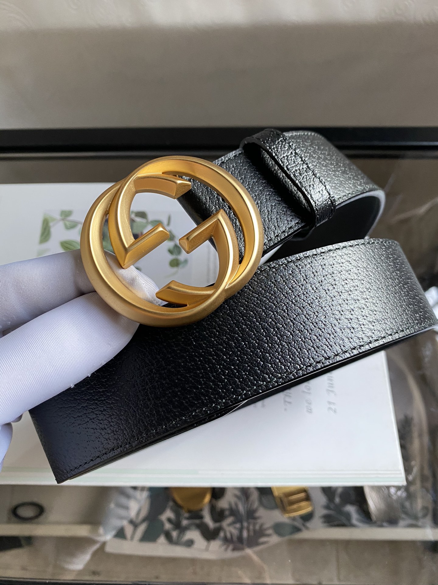 Gucci Male Leather Belt Cow Leather