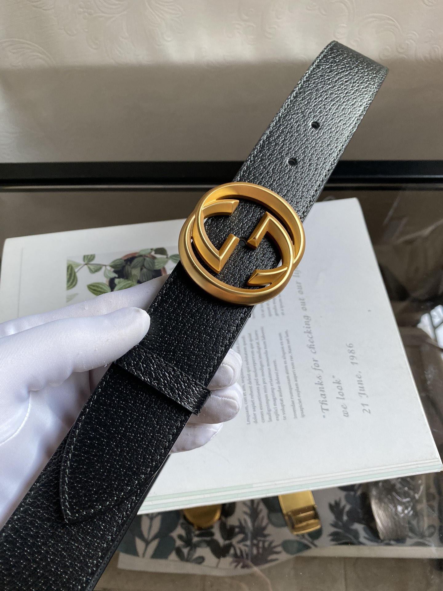 Gucci Male Leather Belt Cow Leather