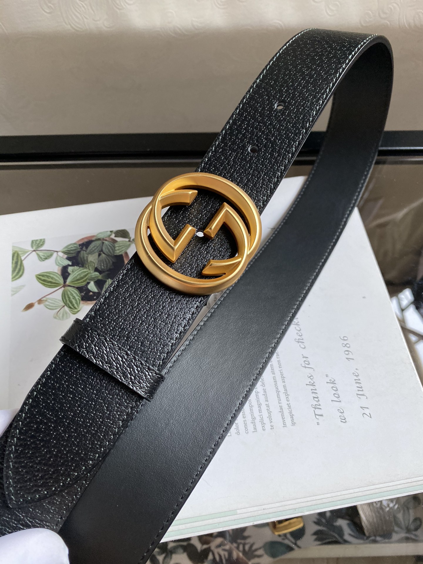 Gucci Male Leather Belt Cow Leather