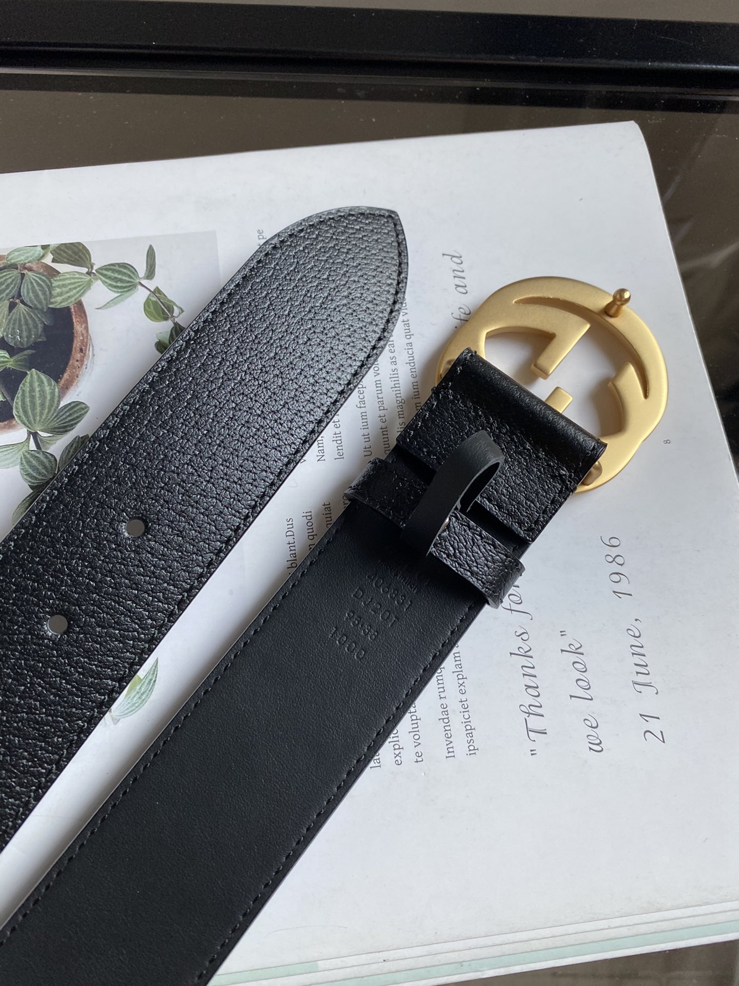 Gucci Male Leather Belt Cow Leather