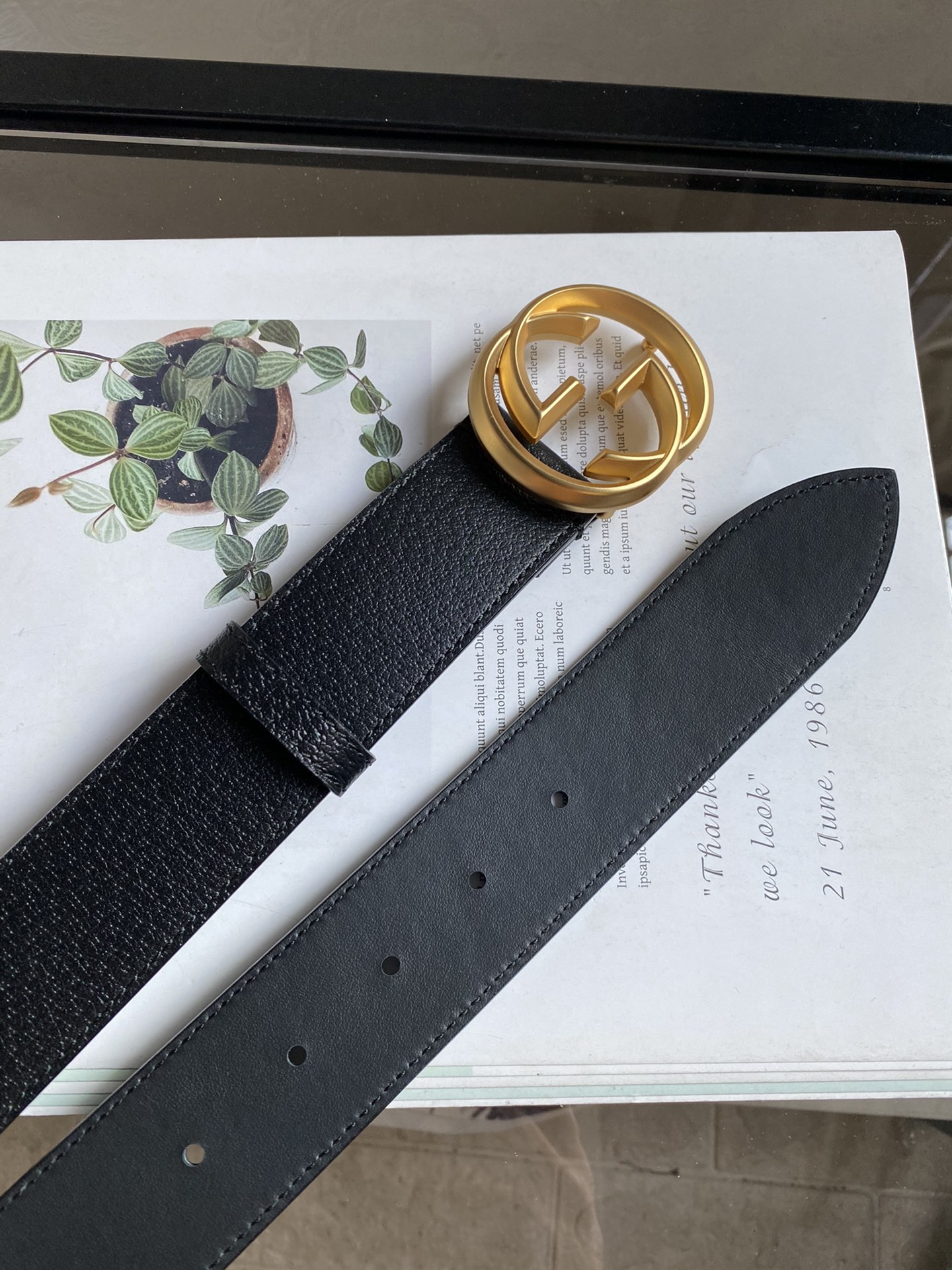 Gucci Male Leather Belt Cow Leather