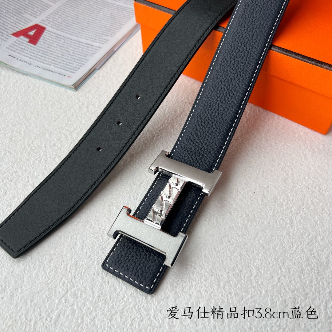 Hermès Male Leather Belt S-m