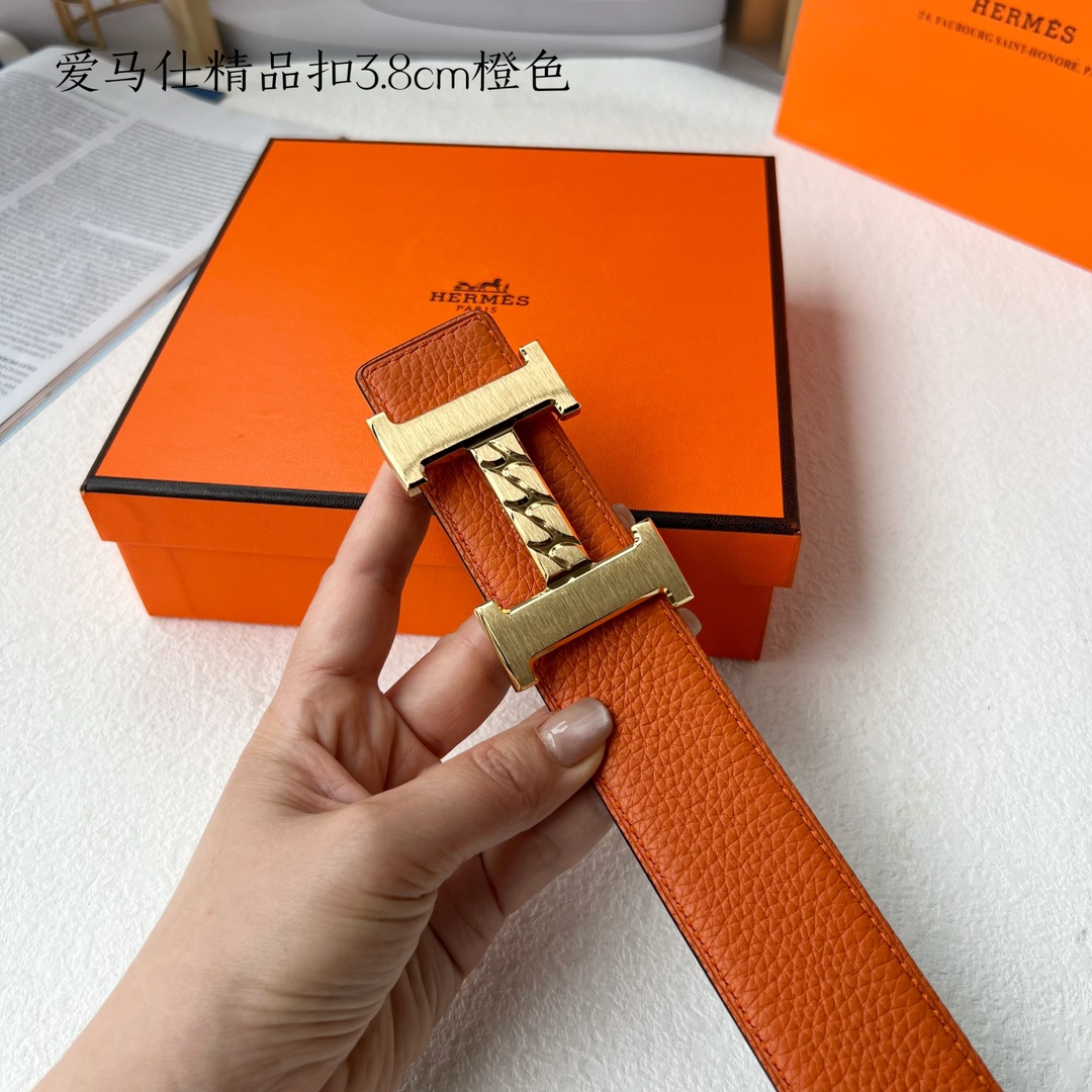 Hermès Male Leather Belt S-m