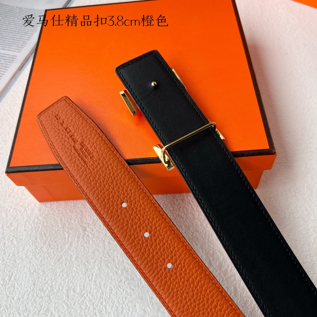 Hermès Male Leather Belt S-m
