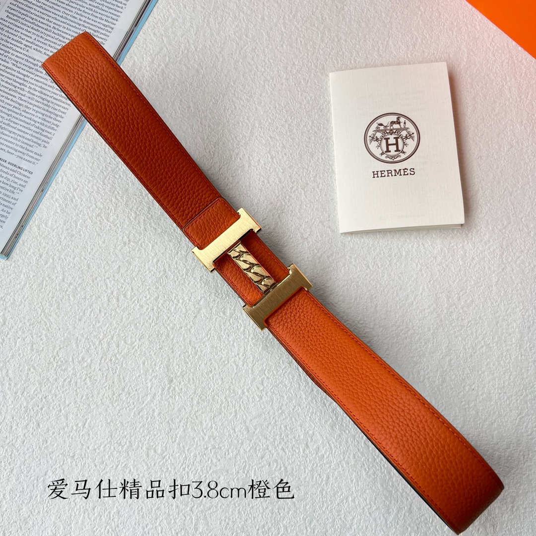 Hermès Male Leather Belt S-m