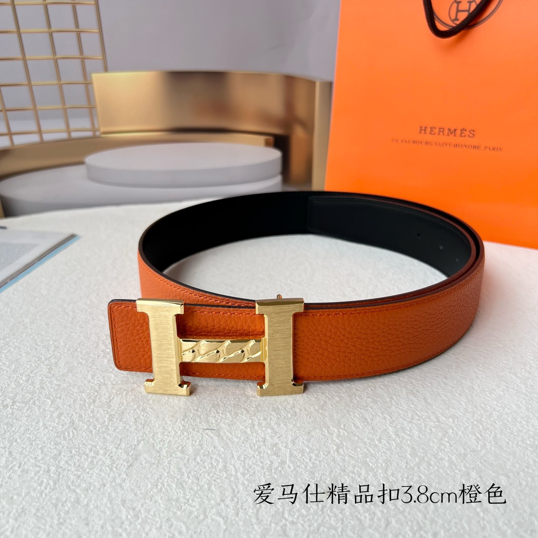 Hermès Male Leather Belt S-m
