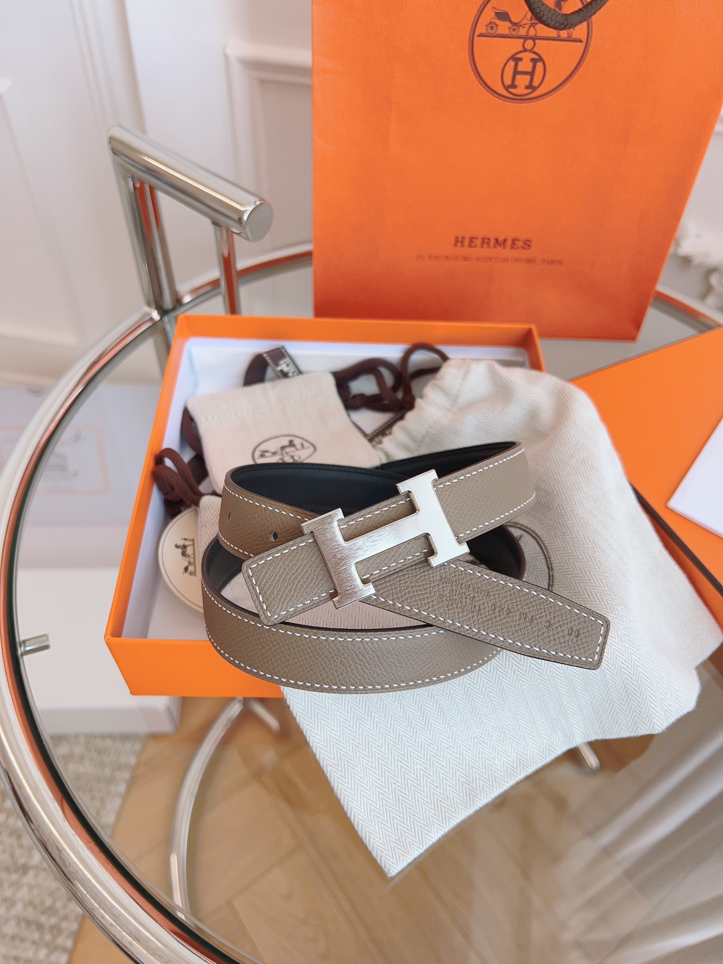 Hermès Female Basic Belt Black S-m