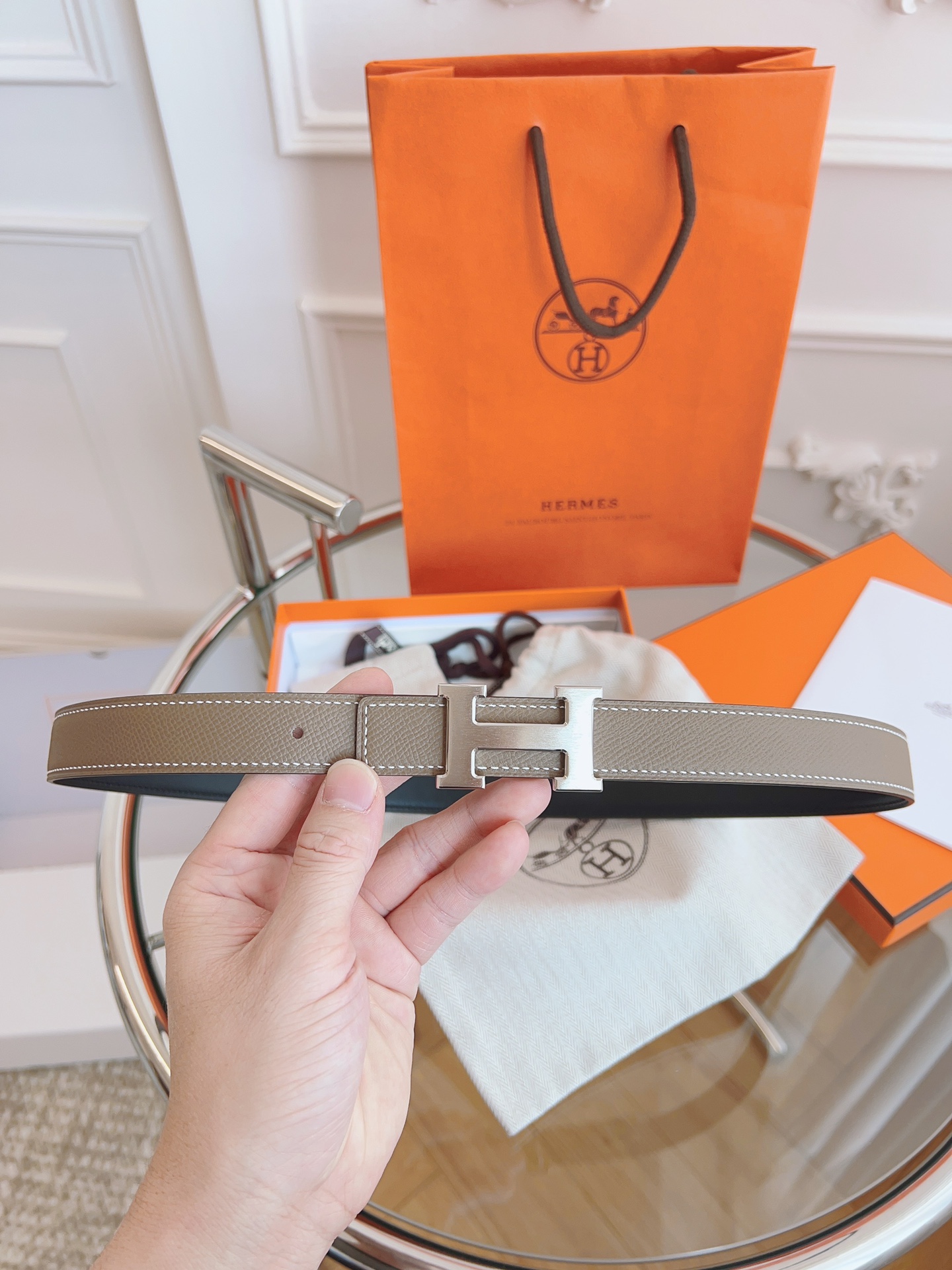 Hermès Female Basic Belt Black S-m