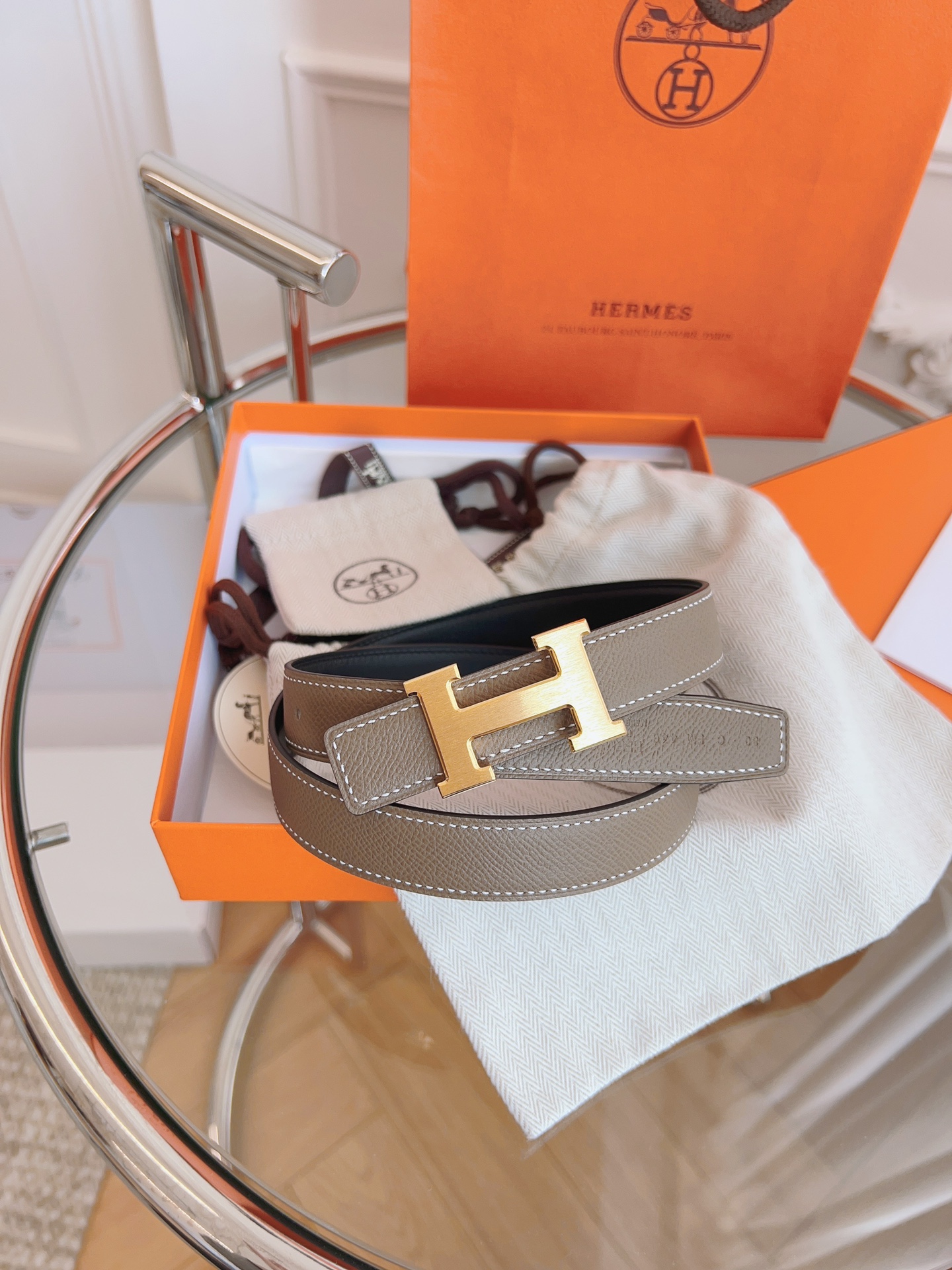 Hermès Female Basic Belt Black S-m