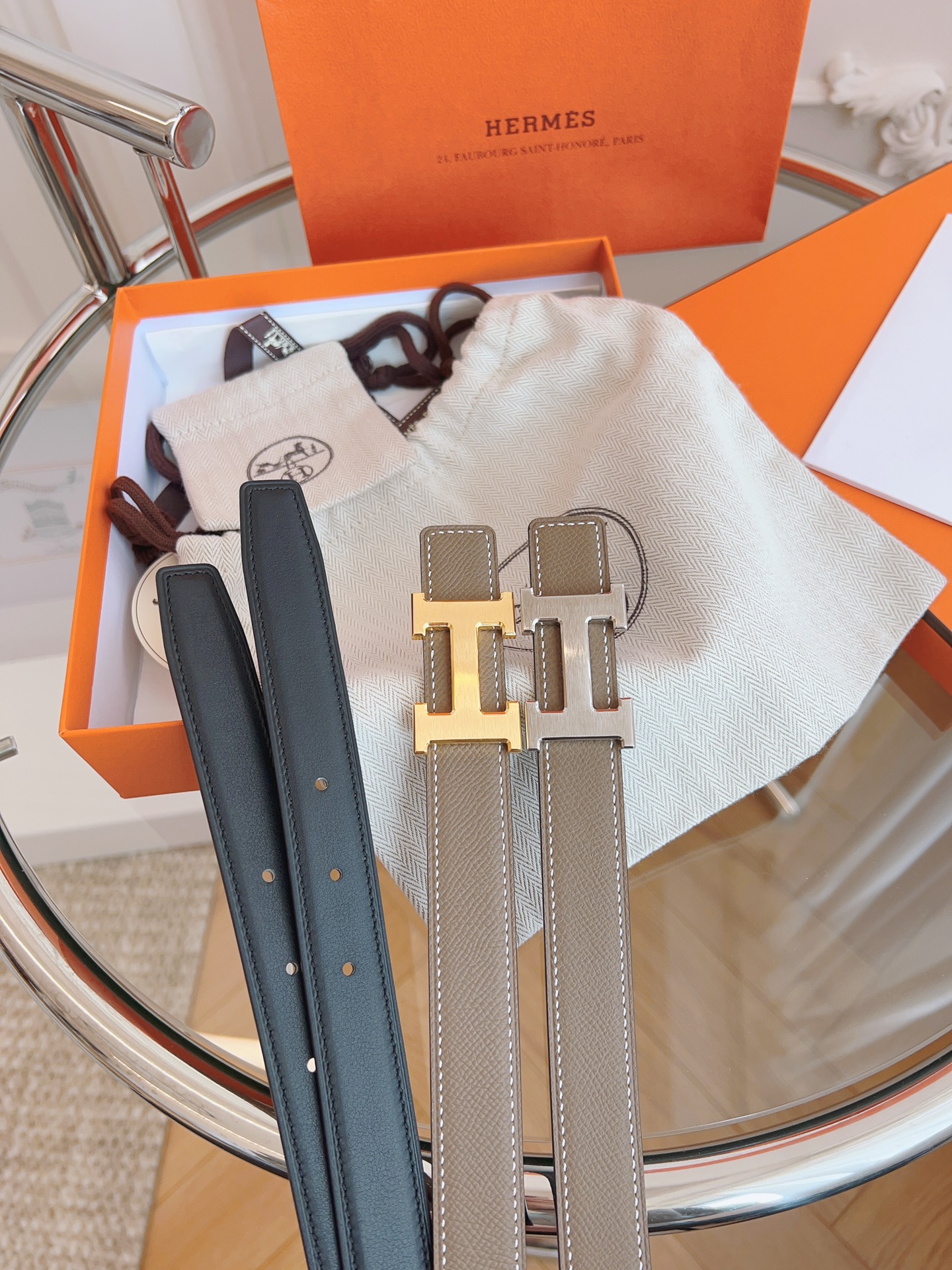 Hermès Female Basic Belt Black S-m