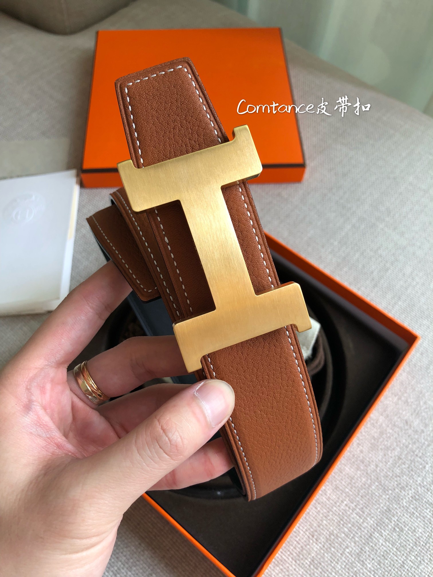 Hermès Male Basic Belt 38mm-s-m