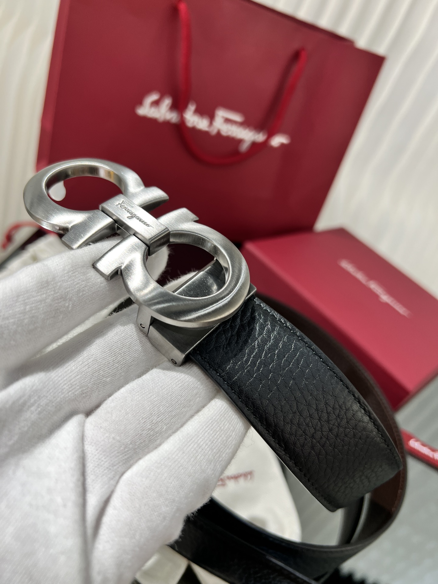 Salvatore Ferragamo Male Basic Belt Cow Leather M